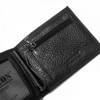 Мужской кожаный кошелек BE BRETTON 208G black