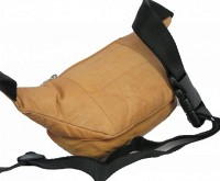 Мужская кожаная поясная сумка Paul Rossi 908-MTN light brown