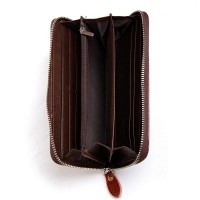 Женский кожаный лаковый кошелек SERGIO TORRETTI FEW38 brown