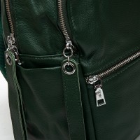 Женский кожаный рюкзак ALEX RAI 95517-9 green