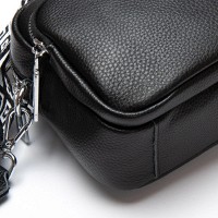 Женский молодежный кожаный клатч ALEX RAI 3803 black