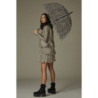 Женский механический зонт Fulton Birdcage-2 L042 Leopard Camo (Леопардовый Камуфляж)