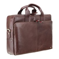Мужская кожаная сумка с RFID защитой Visconti ml31 brn