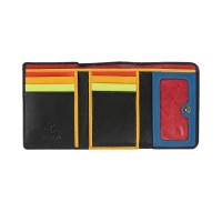 Женский кожаный кошелек Visconti str3 blk m с защитой RFID