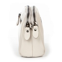 Молодежный клатч из кожи ALEX RAI 88084 white