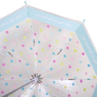 Детский зонт-трость механический HAPPY RAIN прозрачный U48558-4