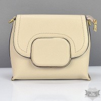 Небольшая женская бежевая сумка Diary Klava