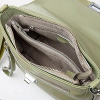 Женская кожаная сумка ALEX RAI 8793-9 olive