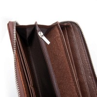 Женский кожаный лаковый кошелек SERGIO TORRETTI FEW38 brown
