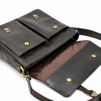 Мужской кожаный темно-коричневый портфель TARWA rdс-3960-4lx
