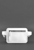 Женская кожаная поясная сумка BlankNote Dropbag Mini белая BN-BAG-6-LIGHT-BW