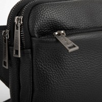 Мужская кожаная сумка бананка, сумка напоясная TARWA FA-0741-3md
