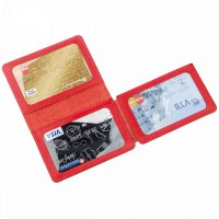 Кожаная красная обложка для автодокументов Shvigel 13965