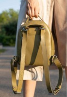 Женский кожаный рюкзак Groove S оливковый TW-GROOVE-S-OLIVE