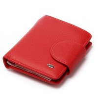 Женский кожаный кошелек Bright DR. BOND WS-415-1 red