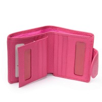 Женский кожаный кошелек Bright DR. BOND WS-415-1 plum-red