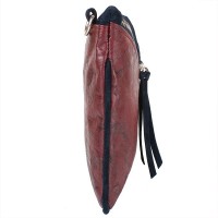 Клатч из кожзаменителя LASKARA LK10202-bordauex-navy