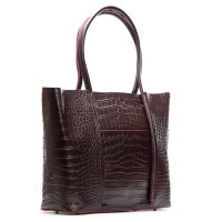 Женская кожаная сумка ALEX RAI 00109 bordo