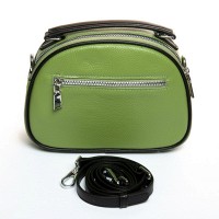 Женский молодежный кожаный клатч ALEX RAI 29052 apple green