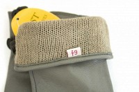 Женские кожаные перчатки Shust Gloves серые 375s2 M