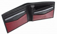 Мужской бумажник Visconti VSL20 (Black/Red) с защитой RFID