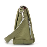 Женская кожаная сумка ALEX RAI 8942-9 olive