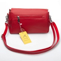 Женская кожаная сумка ALEX RAI 99129 red