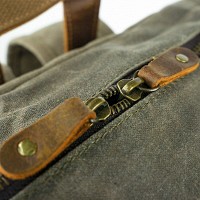 Рюкзак текстильный canvas Vintage 20107 Болотный