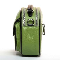 Женский молодежный кожаный клатч ALEX RAI 29052 apple green
