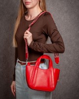 Женская кожаная сумка ALEX RAI 97718-9 red
