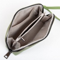 Женская кожаная косметичка Cosmetic 60095-19 apple green