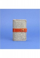Фетровый кард-кейс BlankNote 6.1 с кожаными коричневыми вставками- BN-KK-6-1-FELT-K