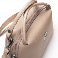Женский молодежный кожаный клатч ALEX RAI F-5504 beige