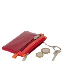 Кожаная ключница Visconti CP2 Cora (Red Multi)