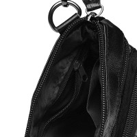 Мужская чёрная кожаная сумка Keizer K1701-black