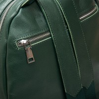 Женский кожаный рюкзак ALEX RAI 95518-9 green