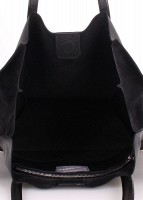 Кожаная женская сумка POOLPARTY Soho черная