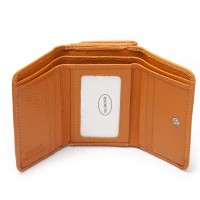 Женский кожаный кошелек Bright DR. BOND WS-403 yellow