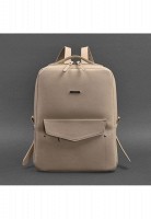 Женский кожаный рюкзак Cooper светло-бежевый краст BN-BAG-19-LIGHT-BEIGE