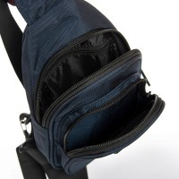 Мужская тканевая сумка-слинг Lanpad 63744 blue