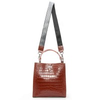 Женская кожаная сумка через плечо ALEX RAI 9701 camel