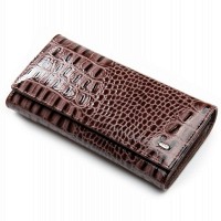Женский лаковый кожаный кошелек PE DR. BOND PEW501-2 brown