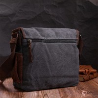Мужская тканевая сумка через плечо для ноутбука 13" Vintage 22200 