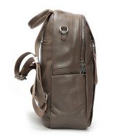 Женский кожаный рюкзак ALEX RAI 8907-9 grey croco