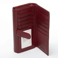 Женский кожаный кошелек Bright DR. BOND W46-2 wine red