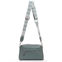 Женская кожаная сумка классическая ALEX RAI 99122 blue green