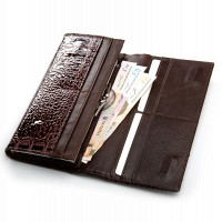 Женский лаковый кожаный кошелек PE DR. BOND PEW1-V-2 brown