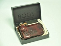 Мужской кошелек ручной работы из кожи BOGZ Winner ACH Bordo P5M4M5S5
