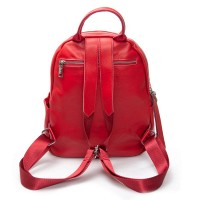 Женский кожаный рюкзак ALEX RAI 95518-9 red
