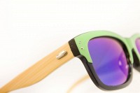 Солнцезащитные Wayfarer очки с деревянными дужками